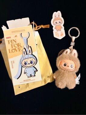 Labubu Pin For Love Plush Keychain Confirmed